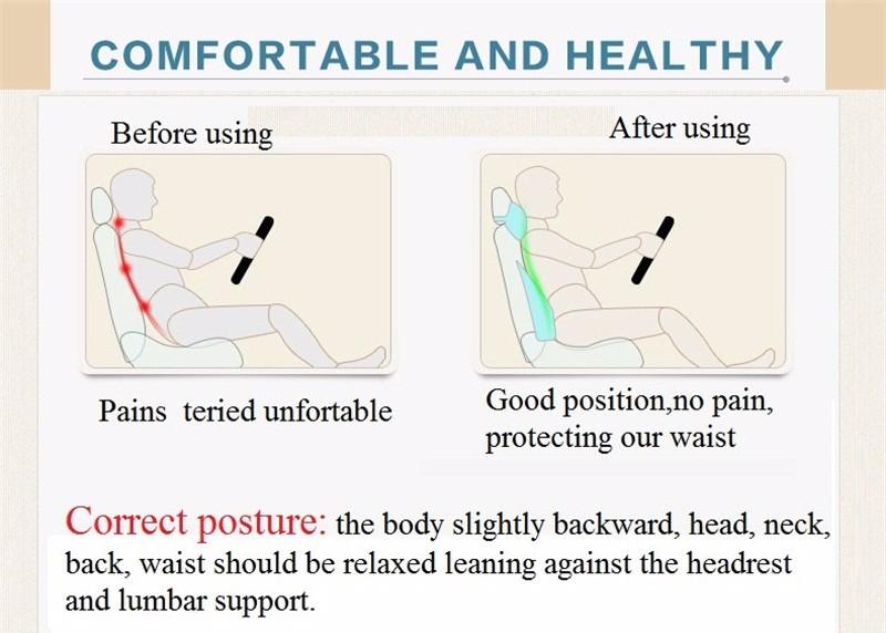 Lower Lumber Support Cushion, Best Lumbar Support Pillow, Back Cushions for Chronic Pain, Lumbar Support Cushions, umbar support pillow for car, Back Pain Support, 1